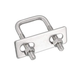 sourcing map Pack of 2 square U-bolts U-bolts U-bolts 1 inch (25 mm) inner width 304 stainless steel M6 with nuts frame straps