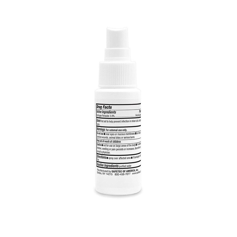 Safetec Hydrogen Peroxide Travel Spray, 2 Fl Oz (Pack of