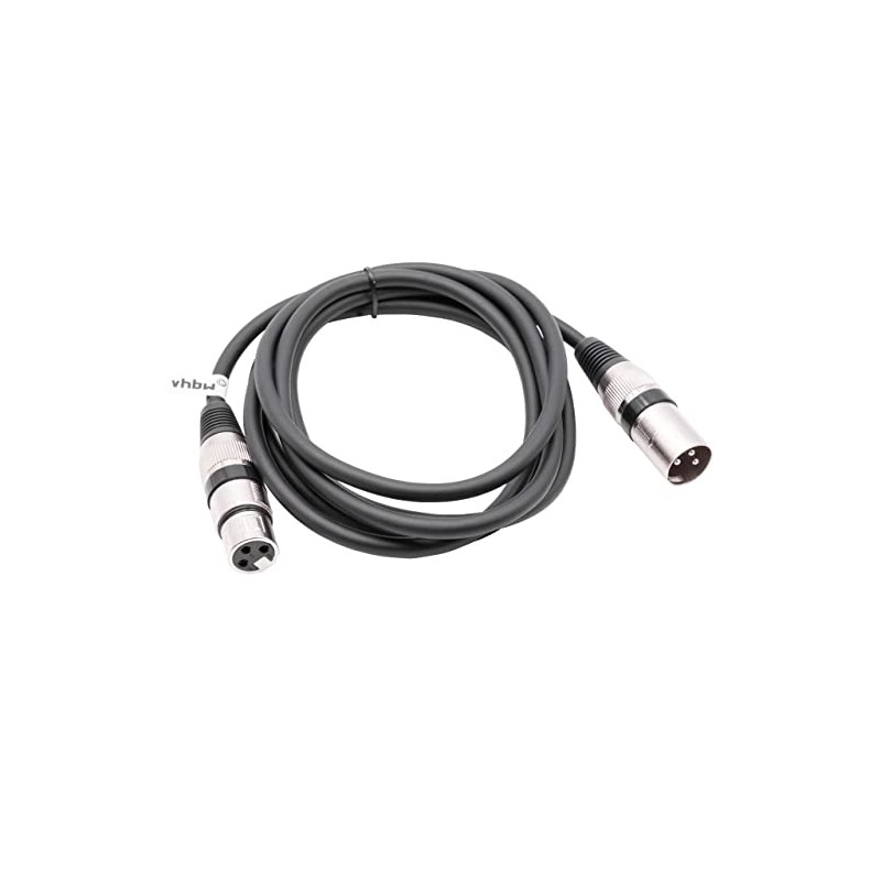 vhbw DMX Cable XLR Male to XLR Female Compatible with