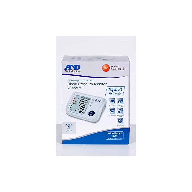 A & D ua-1020-w Sfigmomanometro al braccio 22 – 42