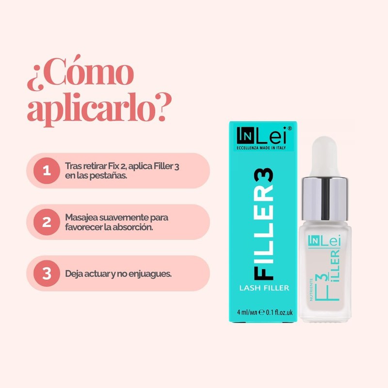 InLei Lash Filler 3 – Tratamiento Nutritivo para Pestañas, Paso