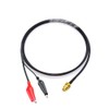 SMA Female Connection Coaxial Cable Dual Ended Alligator Clips Red