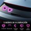 2pc Luz De Neón Con Forma De Corazón Led Inalámbrica