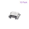 DMiotech 10pcs Micro USB Female Socket Connector 5 Pin Jack