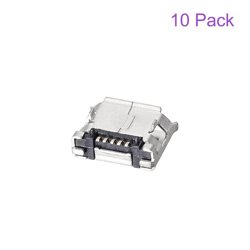 DMiotech 10pcs Micro USB Female Socket Connector 5 Pin Jack