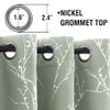 H.VERSAILTEX Blackout Curtains for Bedroom Foil Print Twig Tree Branch