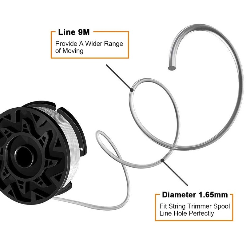 AF-100 String Trimmer Spool Replacement for Black and Decker 30ft