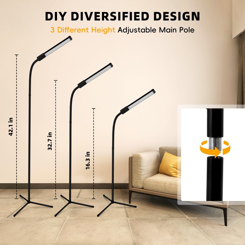 hanaking Floor Lamp, Bright Led Lash lamp for Eyelash Extensions,