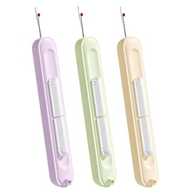 3PCS Needle Threaders, Needle Threader, Needle Threaders Hand Sewing, Sewing Needle Threader, Needle Threader Tool for Hand Sewing, Knitting, Cross Stitch, Embroidery and Thread Removal (3 Colours)