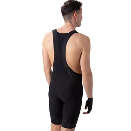 Alé Cycling Men's PR.R Strada Bib Shorts, Black/Charcoal Grey, M