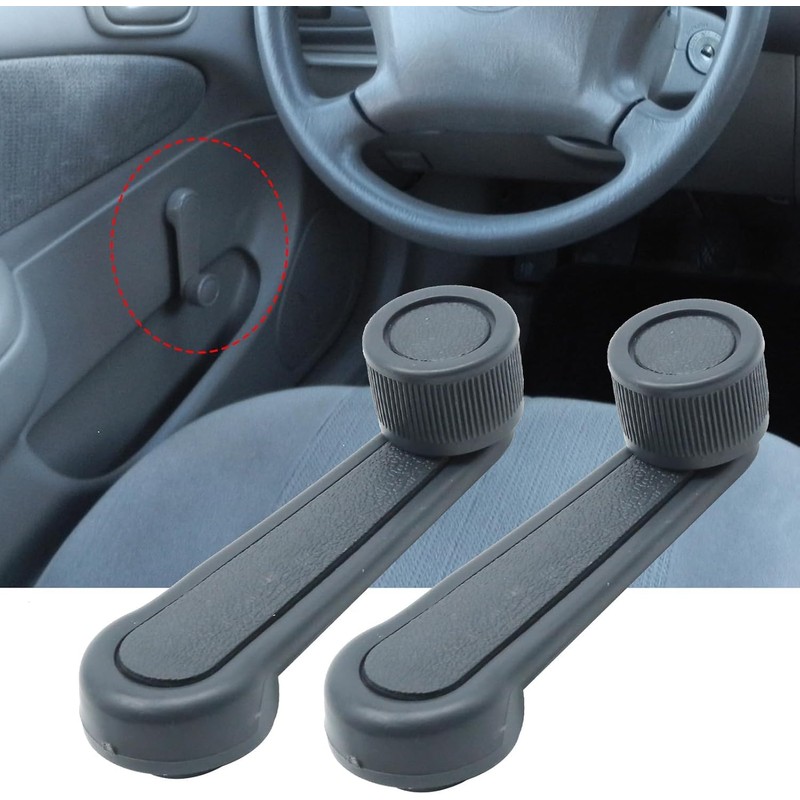 Interior Window Crank Handle, Textured Gray Grey, for Various Toyota