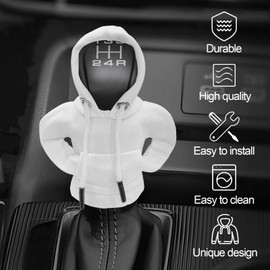 xbrtaia Car Gear Shift Cover, Winter Warm Gear Shift Knob Cover,Auto Interior Accessories Shift Knob，Universal Interesting Car Accessories and Decorations.