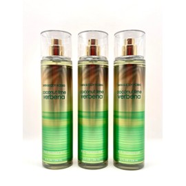 Bath and Body Work Coconut Lime Verbena Fine Fragrance Mist, 8 fl oz, Pack of 3