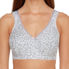 SUSA Women's Damen kompakter Funktions-BH ohne Bügel Wireless Bra, Grey (grau 024), 36DD