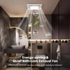 FEITON Bathroom Exhaust Fan with Light (3000K/4000K/5000K), Ceiling Mount, 110