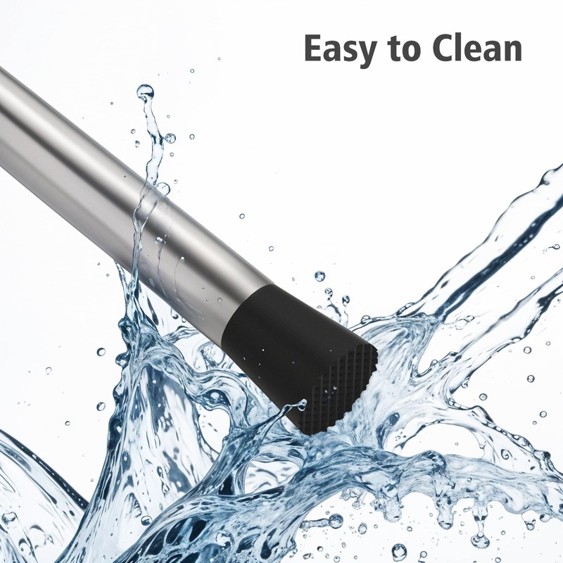 Ohtomber 8" Muddler for Cocktails, Stainless Steel Cocktail Muddler Bartender