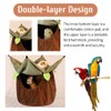 Hanging Hammock Bird Snuggle Cabin,Double Bird Nest Bed,Double Layer Bird