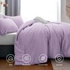 CozyLux Lavender Purple Comforter Set Queen Size, 3 Pieces Solid