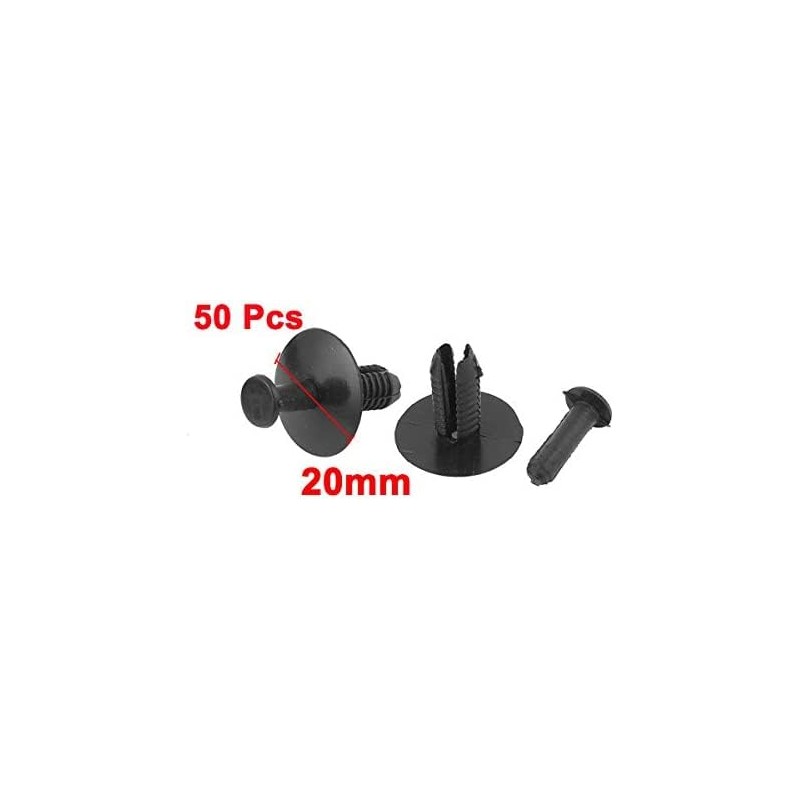 50pcs 20x7mm Plastic Push Rivet Bumper Pin Clips