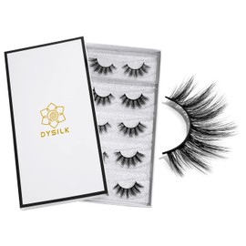 DYSILK Lashes Mink Lashes 5 Pairs 6D Eyelashes Extensions Kit 002-16mm