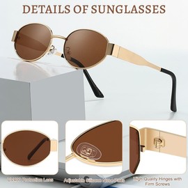 AKJAXQU Women's Polarised Sunglasses, Colour B, M