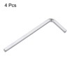 HARFINGTON 4pcs L-Shaped Square Head Wrench 3mm CR-V L-Key 4
