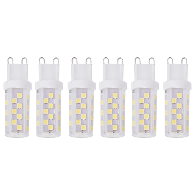 6Pcs 5W G9 46LED Bulb Dimmable Chandelier Ceiling Lamp Bulbs