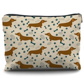 Nogrit 859-cosmetic-bags- Bolsa de maquillaje para niñas, Blanco, 10x7.5inch