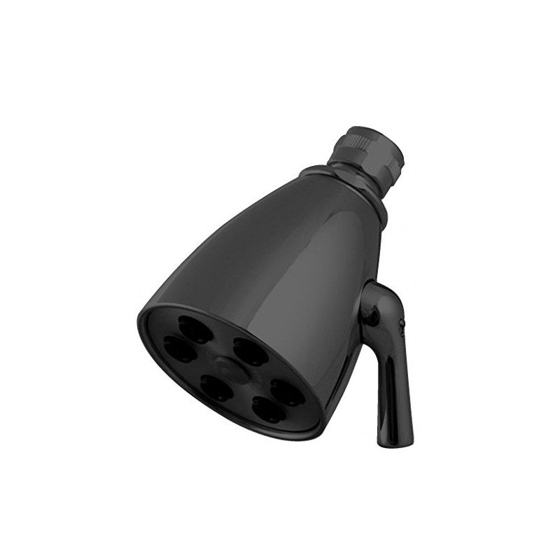 Westbrass D308-62 Speakerman Style 2-1/4" Brass 6-Jet Adjustable Shower Head,