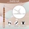 4-Pack Silicone Pacifier Clips with One-Piece Beads for Baby Boys