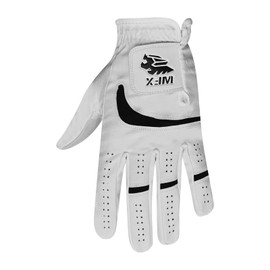 WFX Golf Glove for Golfers, Left Hand Right Premium Quality Leather, Non-Slip Flexible & Durable Design, All Weather Golf Gloves for Men and Women (M/L, Left)