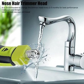 Reemplazo del Cabezal del Recortador de Pelo de la Nariz para QP210/80 QP220 QP2515 QP2523 QP2520 QP2527, Cuchillas Impermeables de Doble Filo para un