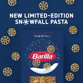 Barilla Snowfall Pasta, 12 oz Box - Limited Edition Snowflake Pasta Shapes
