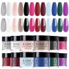 EODCI Professional Dip Pulver Set, 12 Farben Valentinsnagelkunst Starter Maniküre