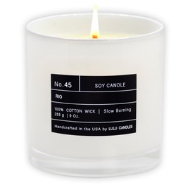 Lulu Candles | Rio | Smells Tropical & Fruity | Luxury Scented Soy Jar Candle | Hand Poured in The USA | Highly Scented Long Lasting (9 Oz.)