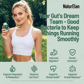 Probiotics for Women & Men - 120 Billion CFU, 17 Powerful Strains for Gut Health, Immunity & Fast Bloating Relief, Third - Party Tested, Non-GMO & Vegan Probiotics Formula for Digestive Health, 60 CT