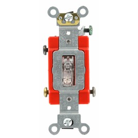 Leviton 1221-7PC CL SW TGL LITED SP 20A120/277VAC