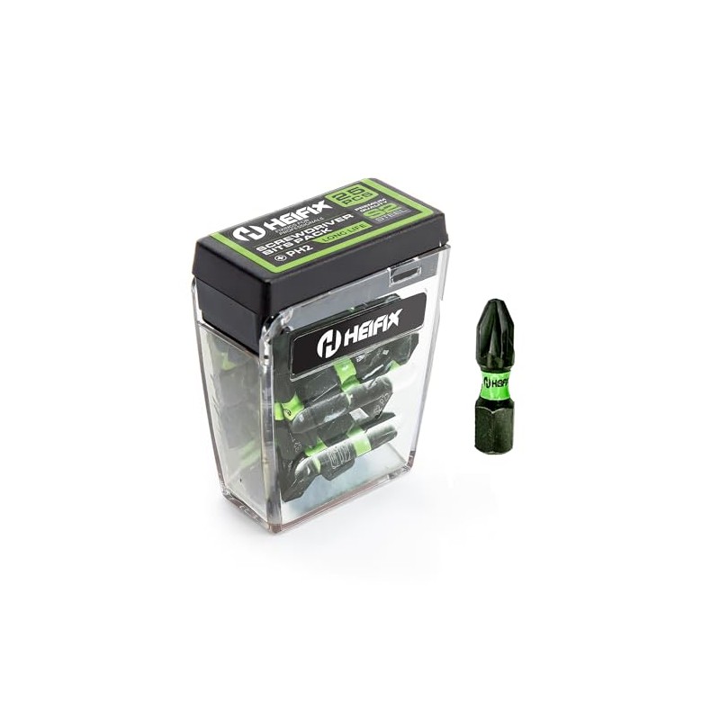 Heifix 25 x 25mm PH2 Heifix Impact Screwdriver Magnetised Drill
