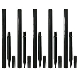 Yardwe Light Replacement Stakes, Flame Lamp Extension, 1 Set Landscaping Stake, Path Light Pole, Light Link Adapter, Solar Light Part, Solar Light Pole, Ground Spike and Connector Set