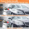 Heliwoo Short Pressure Washer Gun with Foam Cannon 5000 PSI,