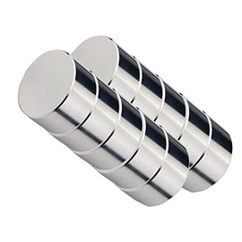 SANKRO Pack of 10 Neodymium Magnets (10 x 5 mm) Magnets Extra Strong, Magnets Strong, Fridge Magnets, Strong Magnets for Magnetic Board