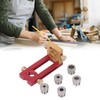 Drill Hole Guide Jig, 6Pcs Cross Flat Hole Puncher Drilling