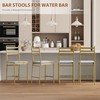 GarveeHome Bar Stools Set of 4, Modern Velvet Bar Chair