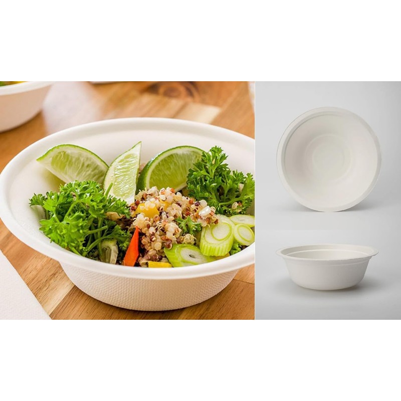 REAL ACCESSORIES Premium Quality Eco Friendly Biodegradable Compostable Bowls 7