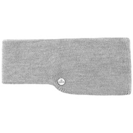 LIERYS Mono Classic Headband Women / Men (7.5 cm Wide) - Made in Germany - Ear Warmers Lined with Fleece - Knitted Band One Size (55-60 cm) - Headband with Lining Autumn/Winter, gray