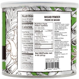 Soeos Wasabi Powder 8oz (227g), Premium Wasabi Powder for Sushi and Sashimi