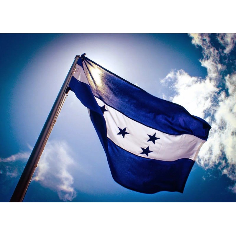 Bandera Pais Honduras 1.5m X 90cm Hondureña Poliester Futbol