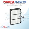 LifeSupplyUSA HEPA Filter Replacement Compatible with Hamilton Beach 04912 TrueAir