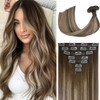 Ukira Mushroom Brown Hair Extensions Real Human Hair, 120g 14