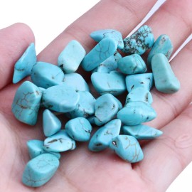 50g Natural Blue  Powder Stones Point Quartz Gemstone 7-9 mm - beautiful gems